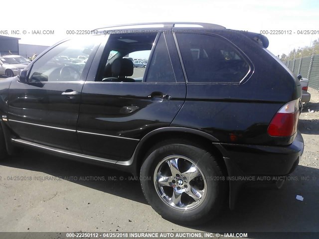 WBAFA53551LM69870 - 2001 BMW X5 3.0I BLACK photo 6