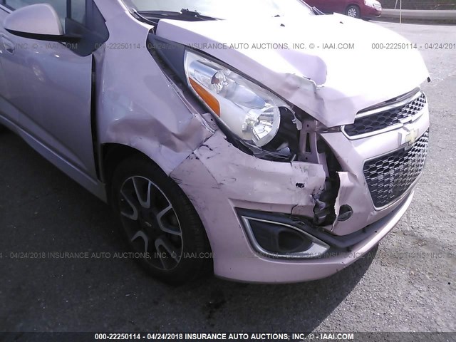 KL8CF6S96DC507251 - 2013 CHEVROLET SPARK 2LT PINK photo 6