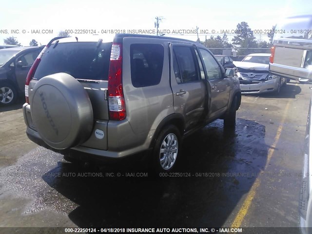 SHSRD78916U425222 - 2006 HONDA CR-V SE/EX GOLD photo 4