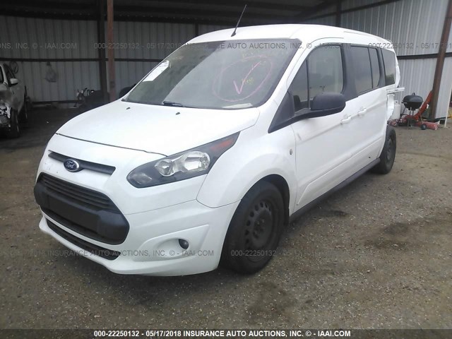 NM0GE9F73F1194256 - 2015 FORD TRANSIT CONNECT XLT WHITE photo 2