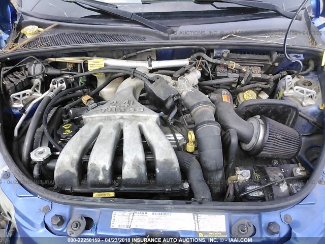 3C8FY78G83T515752 - 2003 CHRYSLER PT CRUISER GT BLUE photo 10