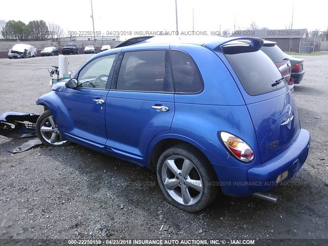 3C8FY78G83T515752 - 2003 CHRYSLER PT CRUISER GT BLUE photo 3