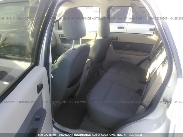 1FMCU59399KA48766 - 2009 FORD ESCAPE HYBRID SILVER photo 8