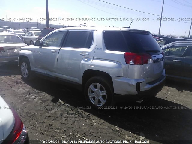 2GKALMEK4G6131841 - 2016 GMC TERRAIN SLE SILVER photo 3