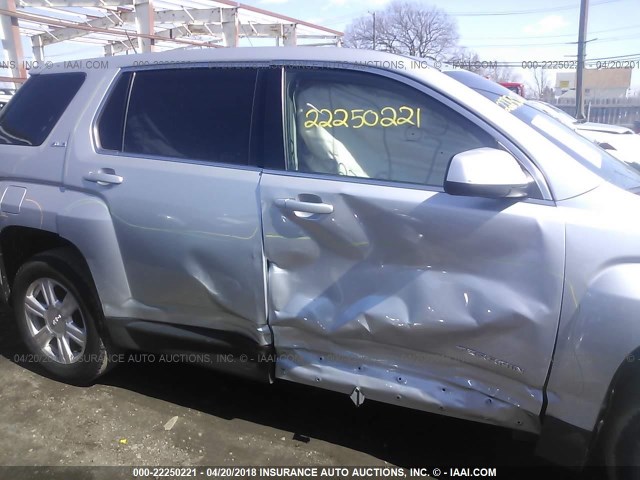 2GKALMEK4G6131841 - 2016 GMC TERRAIN SLE SILVER photo 6