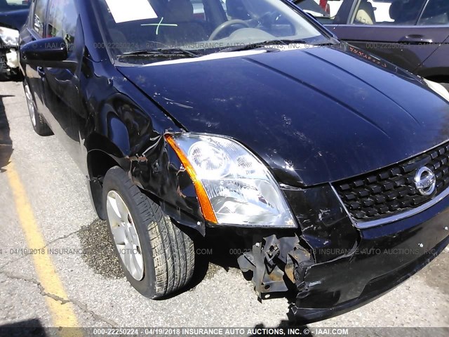 3N1AB61E78L742988 - 2008 NISSAN SENTRA 2.0/2.0S/2.0SL BLACK photo 6