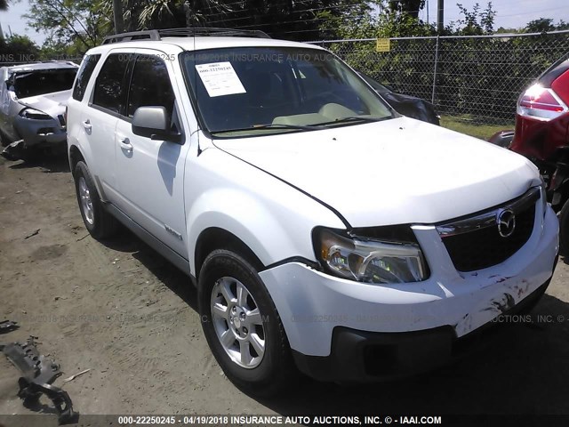 4F2CZ02Z58KM27978 - 2008 MAZDA TRIBUTE I WHITE photo 1