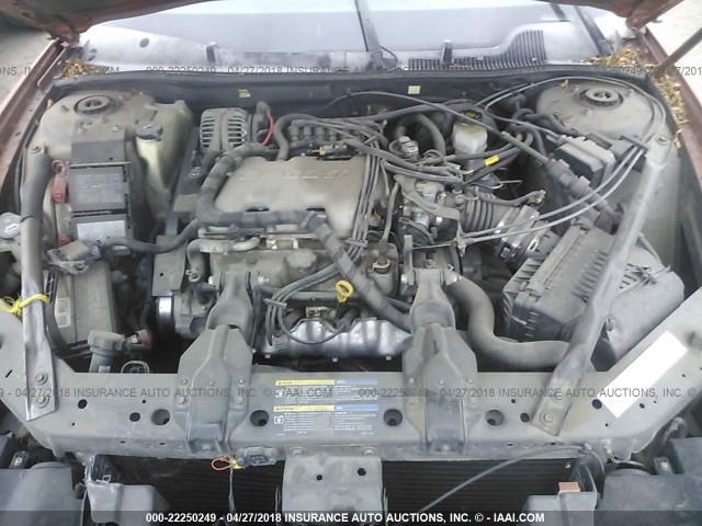 2G1WW12E459257935 - 2005 CHEVROLET MONTE CARLO LS 橙色 照片 10