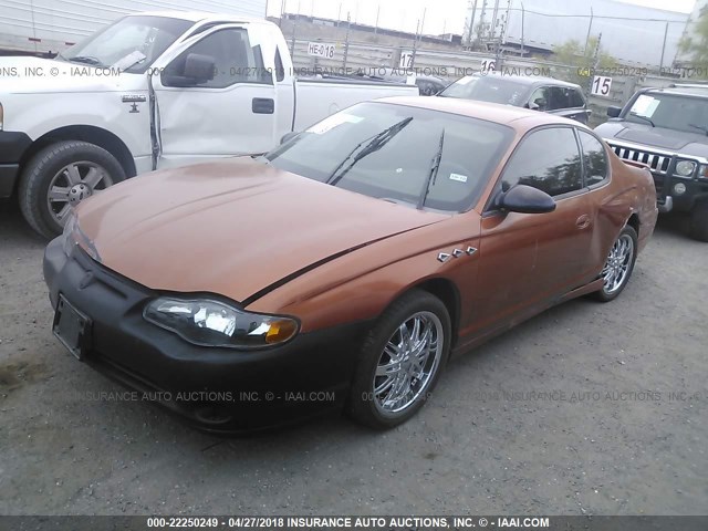 2G1WW12E459257935 - 2005 CHEVROLET MONTE CARLO LS ORANGE photo 2