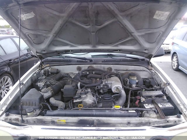 5TESM92N34Z354773 - 2004 TOYOTA TACOMA XTRACAB PRERUNNER ვერცხლისფერი ფოტო 10