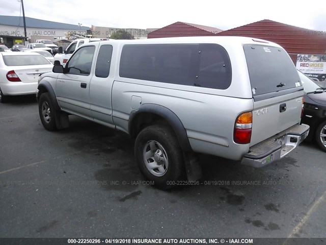 5TESM92N34Z354773 - 2004 TOYOTA TACOMA XTRACAB PRERUNNER ვერცხლისფერი ფოტო 3