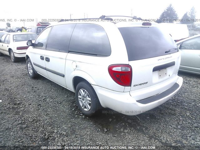 1D4GP24RX5B345596 - 2005 DODGE GRAND CARAVAN SE WHITE photo 3