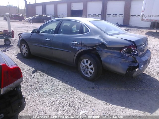 2G4WC562951297185 - 2005 BUICK LACROSSE CX GRAY photo 3