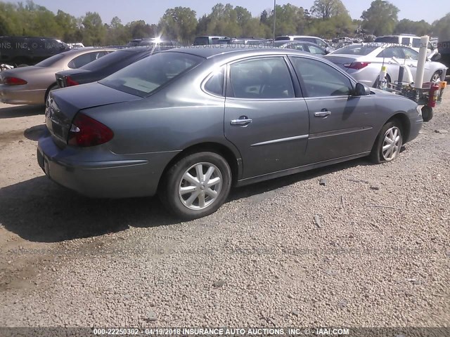 2G4WC562951297185 - 2005 BUICK LACROSSE CX GRAY photo 4