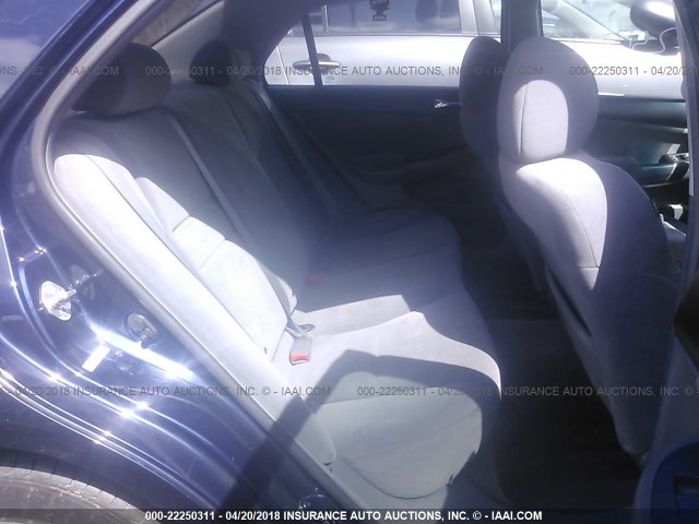 1HGCM56106A008280 - 2006 HONDA ACCORD VALUE BLUE photo 8