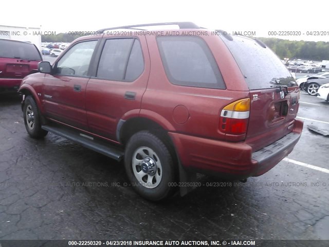 4S6CK58W6X4416279 - 1999 HONDA PASSPORT EX/LX 红色 照片 3