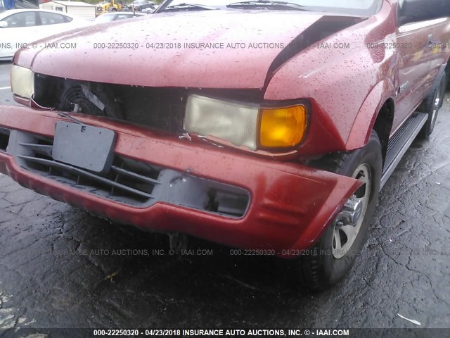 4S6CK58W6X4416279 - 1999 HONDA PASSPORT EX/LX RED photo 6