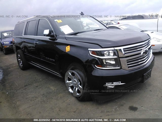 1GNSKJKC7GR124084 - 2016 CHEVROLET SUBURBAN K1500 LTZ BLACK photo 1