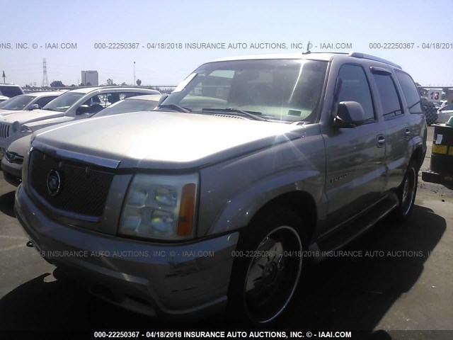 1GYEK63NX2R315164 - 2002 CADILLAC ESCALADE LUXURY Qəhvəyi foto 2