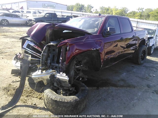 3GCUKREC7EG371162 - 2014 CHEVROLET SILVERADO K1500 LT MAROON photo 2