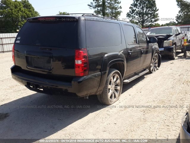 1GNSKJE75CR216903 - 2012 CHEVROLET SUBURBAN K1500 LT BLACK photo 4