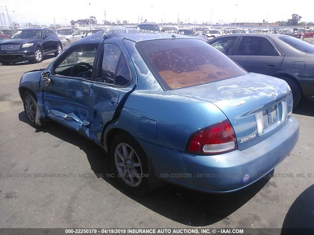 3N1CB51D33L706735 - 2003 NISSAN SENTRA XE/GXE BLUE photo 3