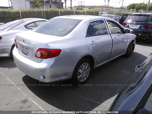 1NXBU4EEXAZ282291 - 2010 TOYOTA COROLLA S/LE/XLE SILVER photo 4