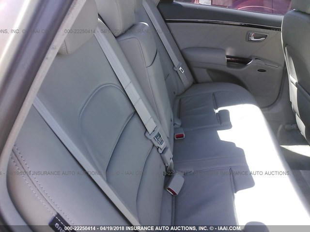 KMHFC46FX7A187719 - 2007 HYUNDAI AZERA SE/LIMITED SILVER photo 8