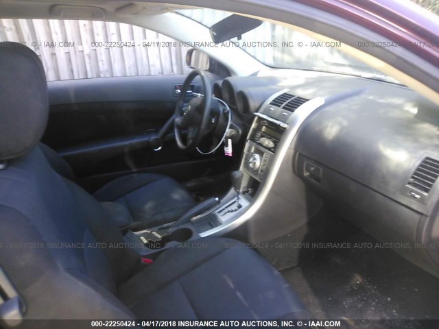 JTKDE177270184159 - 2007 TOYOTA SCION TC 勃艮第红 照片 5