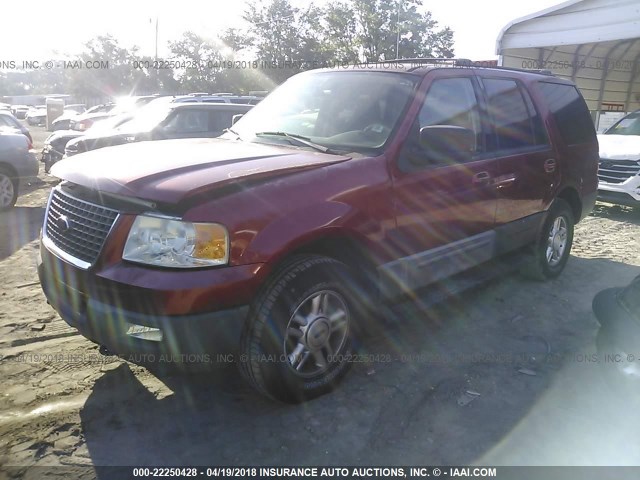 1FMPU16L64LA50072 - 2004 FORD EXPEDITION XLT წითელი ფოტო 2