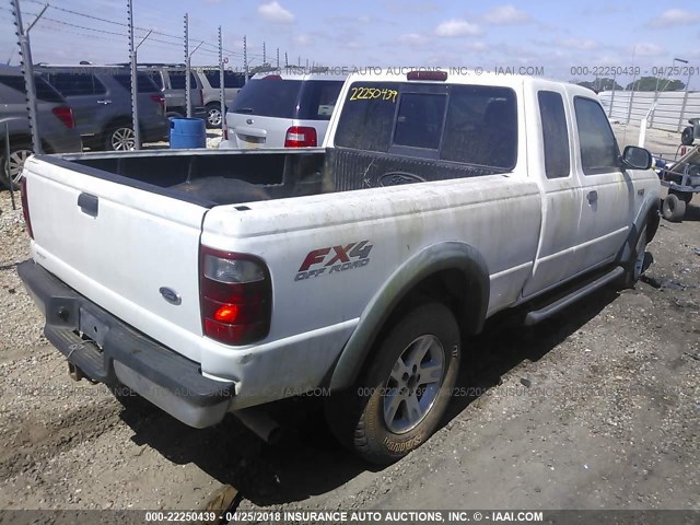 1FTZR45EX4PA18205 - 2004 FORD RANGER SUPER CAB WHITE photo 4