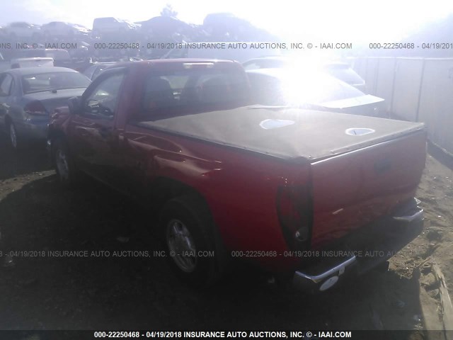 1GCCS148758189137 - 2005 CHEVROLET COLORADO RED photo 3