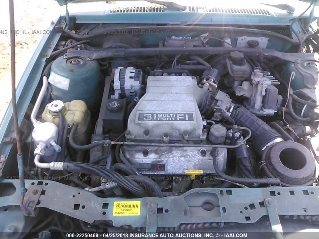 1G1JF34T7R7179403 - 1994 CHEVROLET CAVALIER Z24 TURQUOISE photo 10