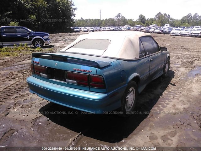 1G1JF34T7R7179403 - 1994 CHEVROLET CAVALIER Z24 TURQUOISE photo 4