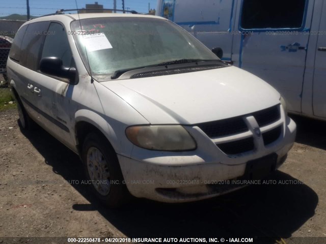 2B4GP44391R365898 - 2001 DODGE GRAND CARAVAN SPORT WHITE photo 1