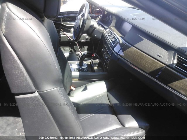 WBAKA8C53BCY36931 - 2011 BMW 750 I BLUE photo 5