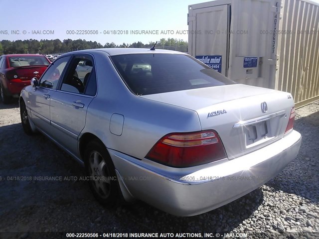 JH4KA96522C001065 - 2002 ACURA 3.5RL SILVER photo 3