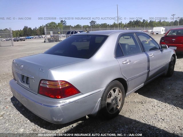 JH4KA96522C001065 - 2002 ACURA 3.5RL SILVER photo 4