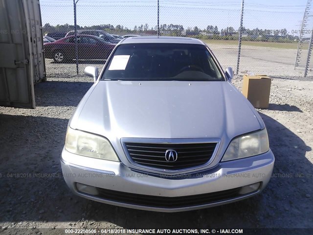 JH4KA96522C001065 - 2002 ACURA 3.5RL SILVER photo 6