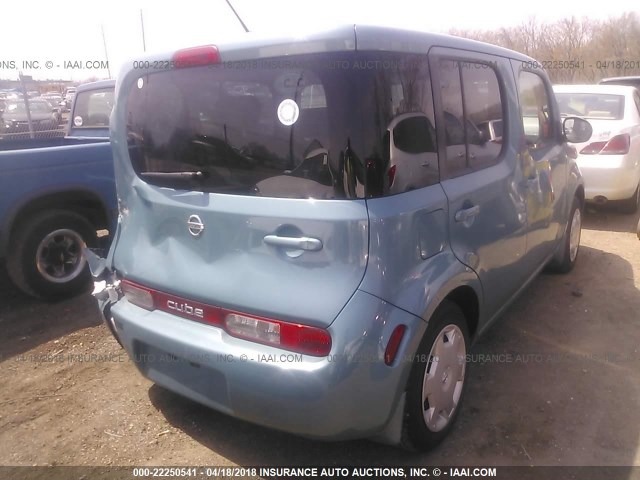 JN8AZ2KRXBT212427 - 2011 NISSAN CUBE S/SL/KROM BLUE photo 4