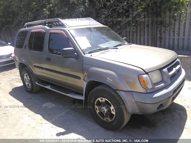 5N1ED28T41C585701 - 2001 NISSAN XTERRA XE/SE TAN photo 1