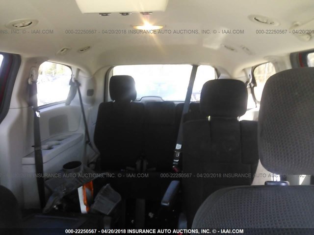 2C4RDGCG0CR260180 - 2012 DODGE GRAND CARAVAN SXT RED photo 8