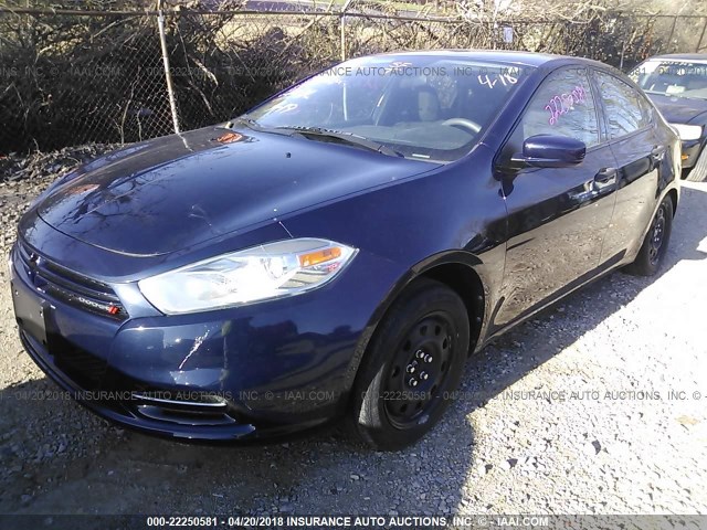 1C3CDFAA9DD256197 - 2013 DODGE DART SE/AERO Dark Blue photo 2