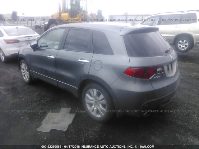 5J8TB2H28BA000111 - 2011 ACURA RDX GRAY photo 3