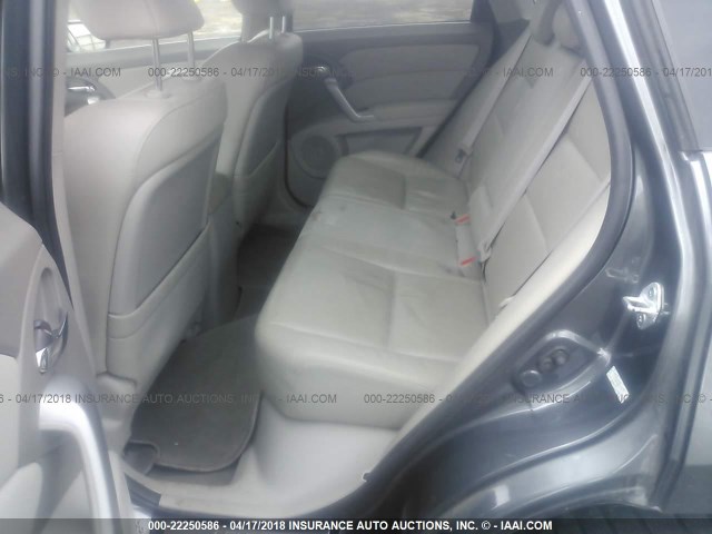 5J8TB2H28BA000111 - 2011 ACURA RDX GRAY photo 8