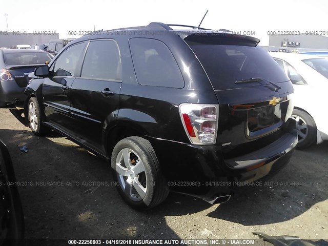 2CNDL537086032072 - 2008 CHEVROLET EQUINOX SPORT BLACK photo 3