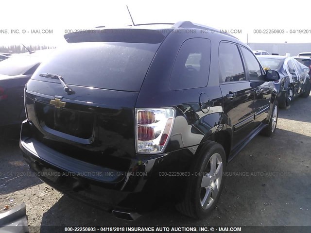 2CNDL537086032072 - 2008 CHEVROLET EQUINOX SPORT BLACK photo 4