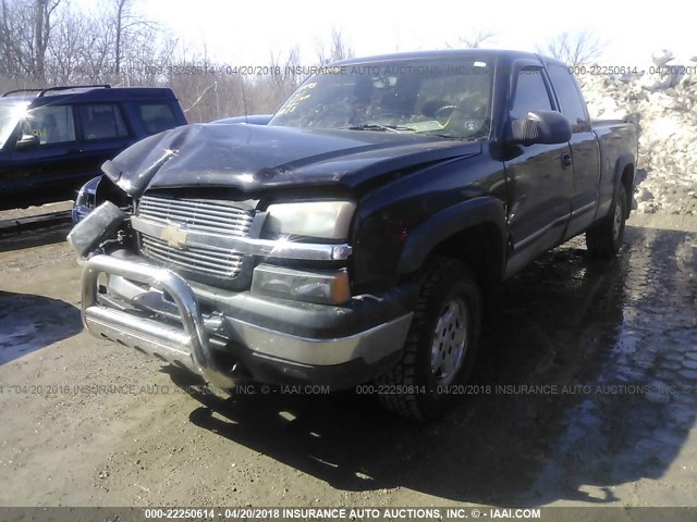 1GCEK19T14E115492 - 2004 CHEVROLET SILVERADO K1500 BLACK photo 2