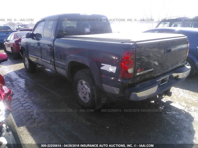 1GCEK19T14E115492 - 2004 CHEVROLET SILVERADO K1500 BLACK photo 3