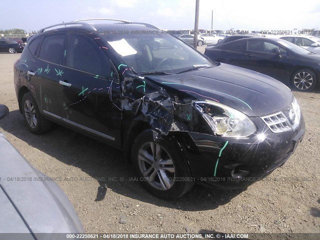 JN8AS5MT1CW610527 - 2012 NISSAN ROGUE S/SV BLACK photo 1